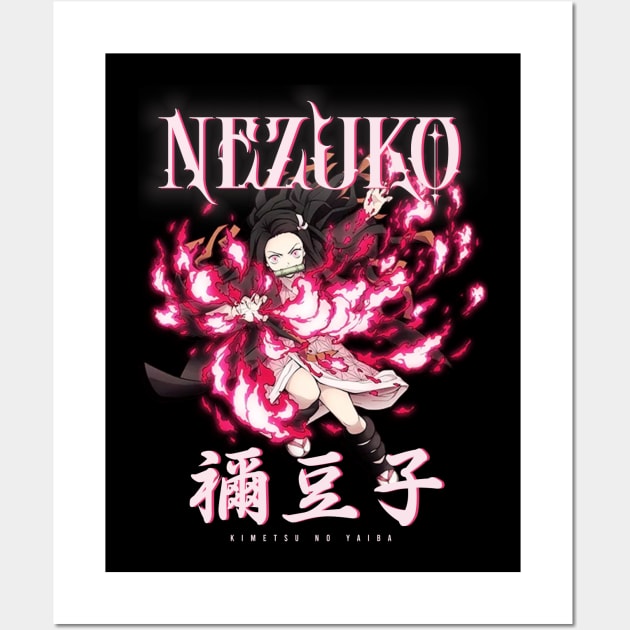 Nezuko Wall Art by BLXDWEAR